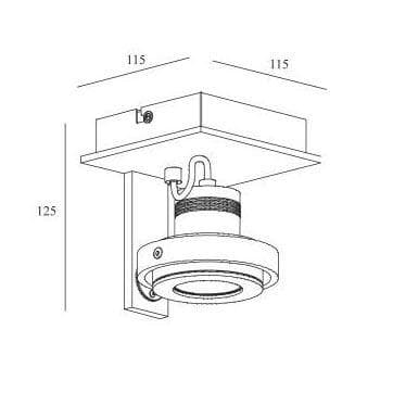 Lucide LANDA Матовый хром Спот 17906/06/12 — миниатюра 5