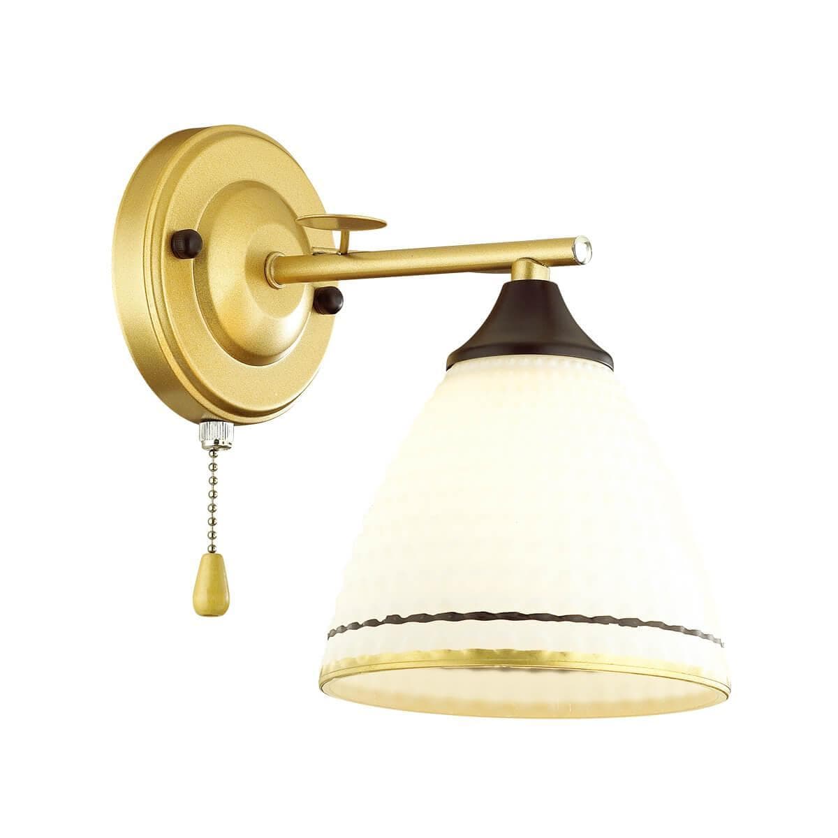 Lumion 4544/1W COMFI LN21 050 матовое золото, черный, белый Бра E27 60W 220V BECKY — миниатюра 1