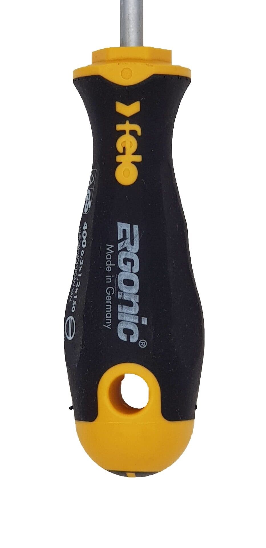 Felo Отвертка Ergonic плоская шлицевая 6,5X1,2X150 40065510 — миниатюра 3