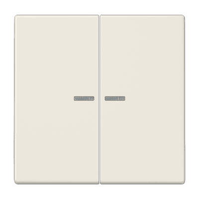 JUNG Клавиша для KNX кнопки, 2 группы, с окошком дюропласт слоновая кость LS102KO5
