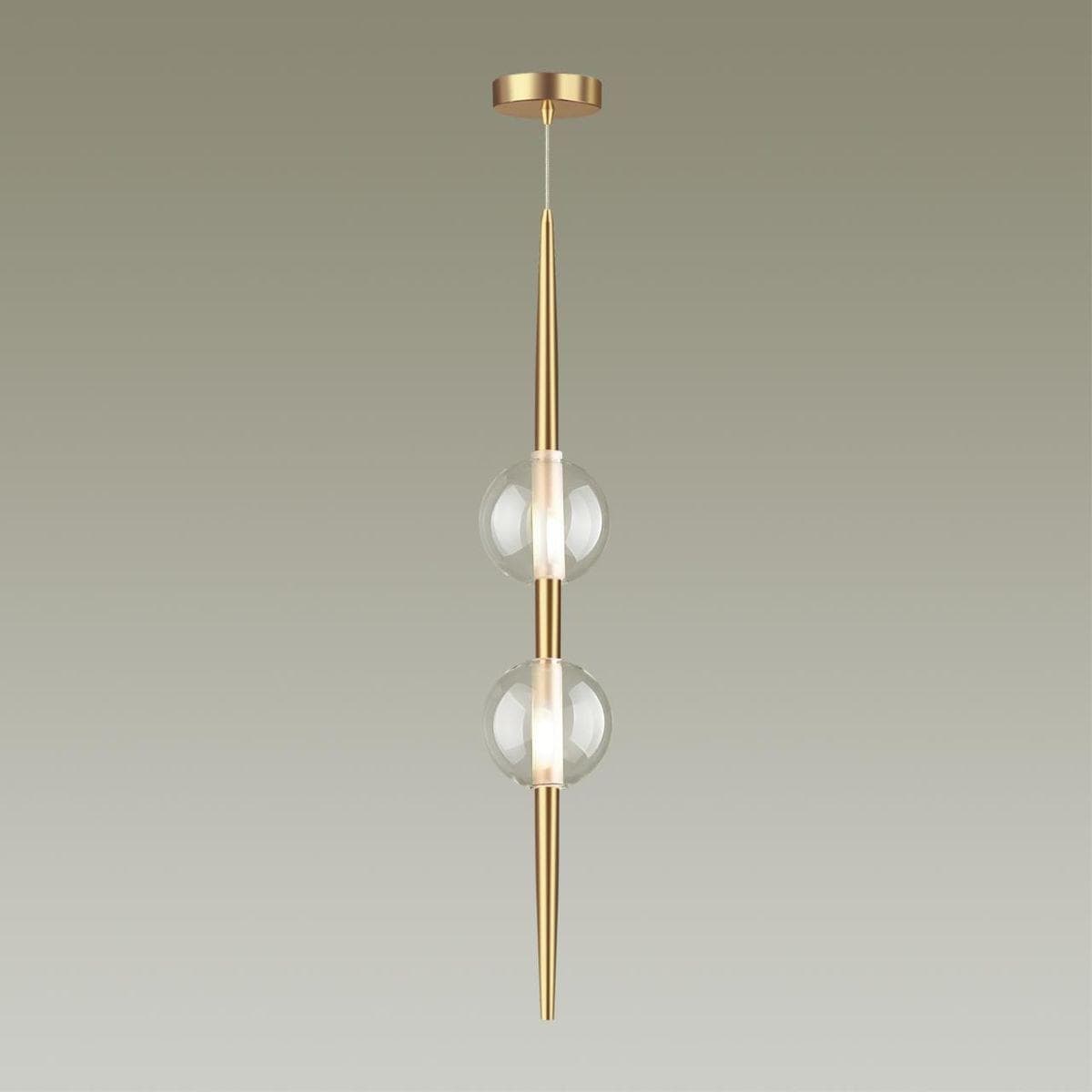 Odeon Light 4981/2 PENDANT ODL22 303 бронзовый/прозрачный/стекло Подвес G9 2*5W LAZIA — миниатюра 3
