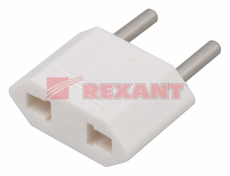 Сетевой Переходник плоский "Тефаль" белый Rexant 11-1041 — миниатюра 2