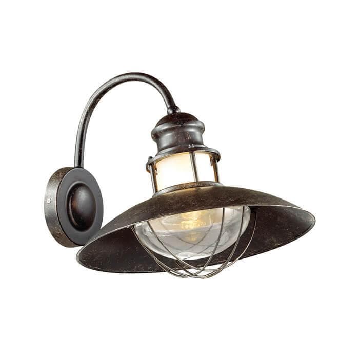 Odeon Light 4164/1W ODL19 695 коричневый/прозрачный Уличный настенный светильник IP44 E27 1*60W DANTE — миниатюра 1