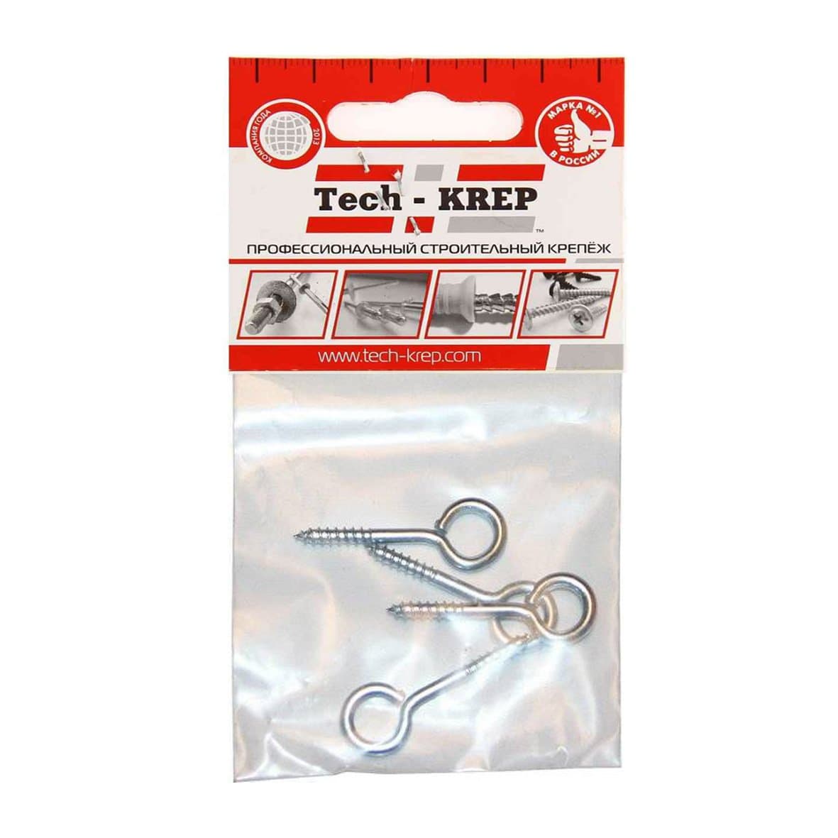 Tech-Krep Шуруп-кольцо 3,5х30 (4 шт) - пакет 103893 — миниатюра 1