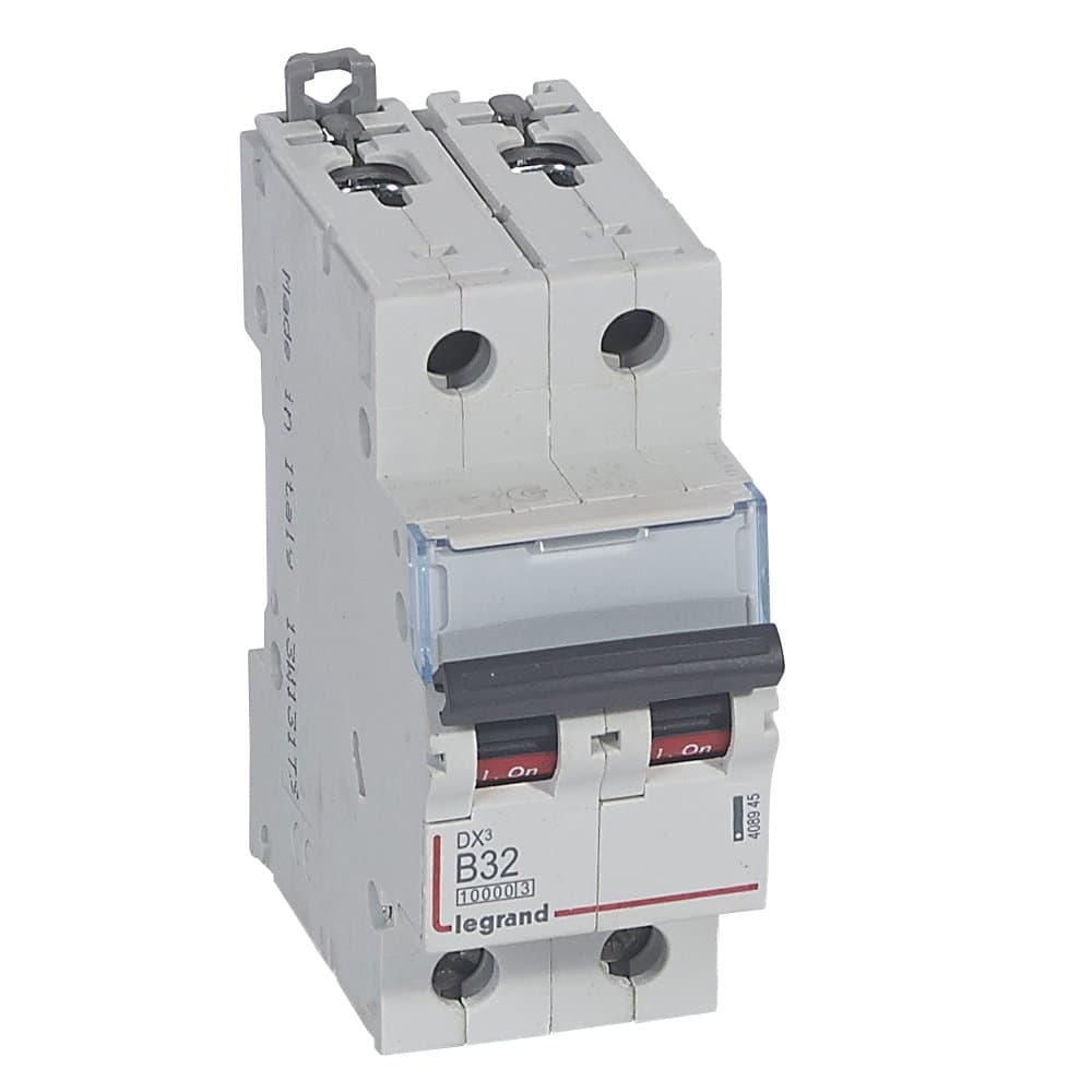 Legrand DX3 Автоматический выключатель 2P 32A (B) 10kA/16kA 408945 — миниатюра 1