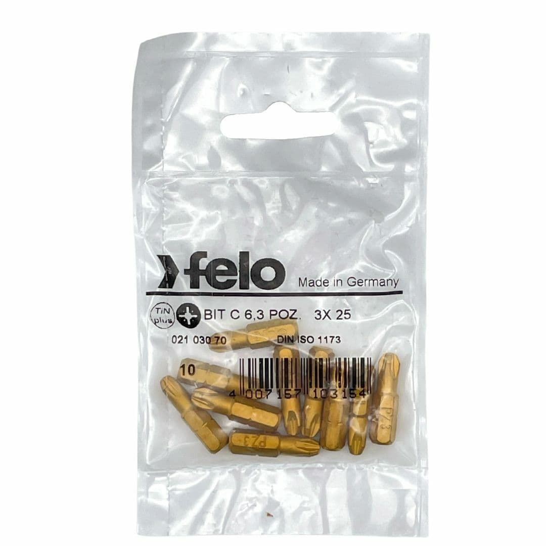 Felo Бита крестовая серия TiN PZ 3X25, 10 шт 02103070 — миниатюра 2