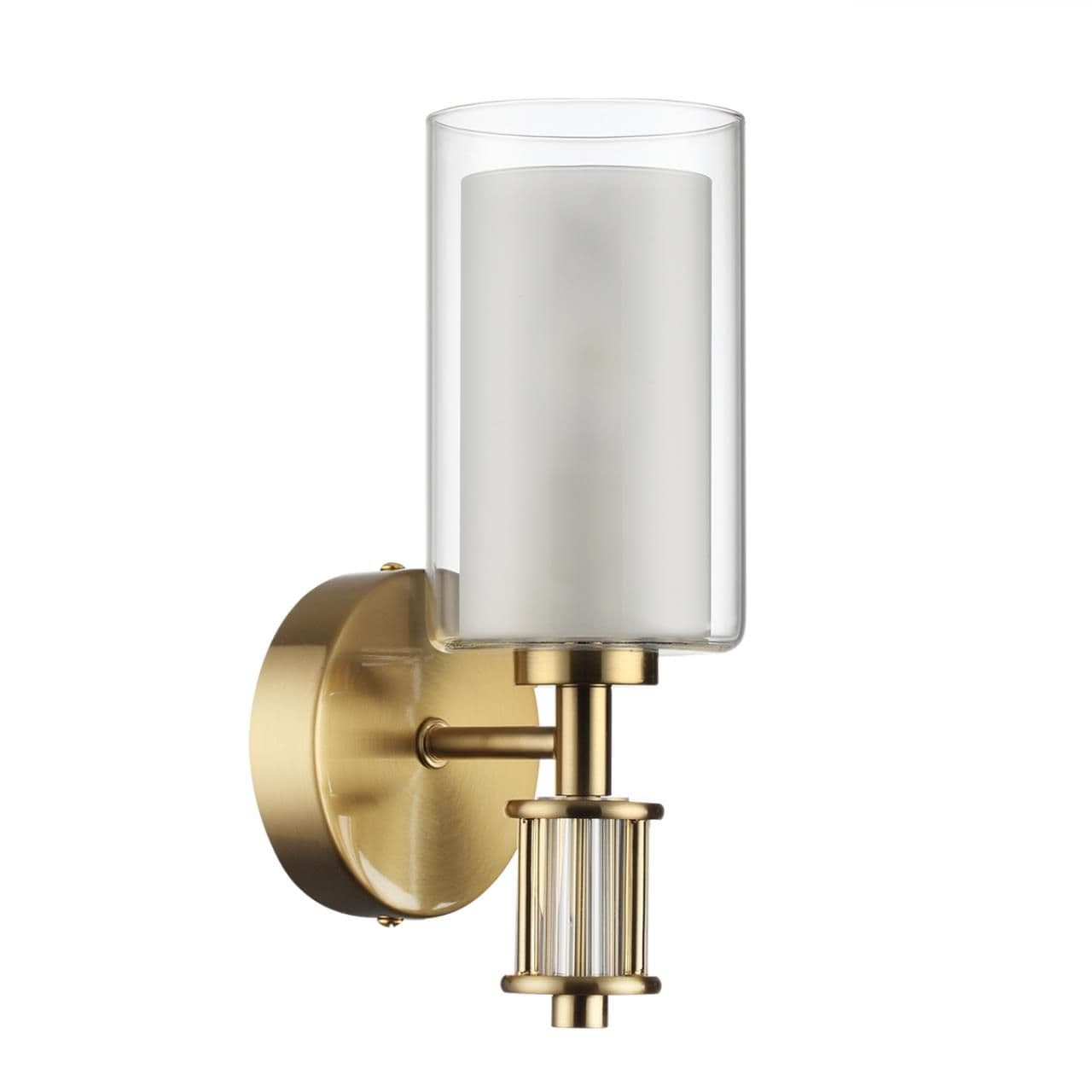 Odeon Light 5088/1WA CLASSIC ODL25 655 античная бронза/стекло Бра E14 1*40W SAGA