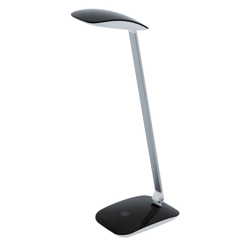Eglo Лампа LED настольная СAJERO c cенсор. диммером, 5W(LED), L150, H500, пластик, черный, нейтр. свет 95696