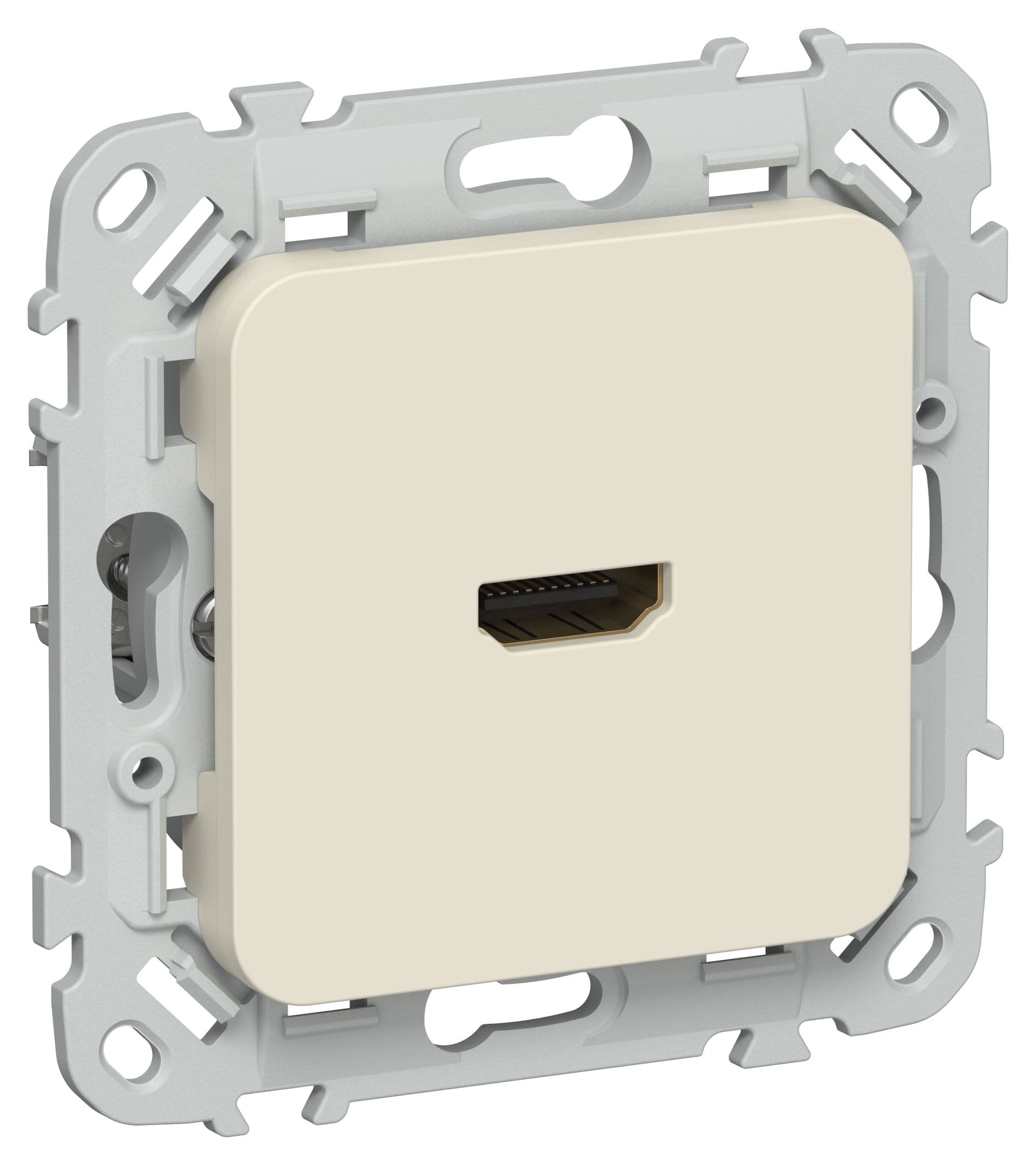 IEK FLITE Сливочный Розетка HDMI — миниатюра 1