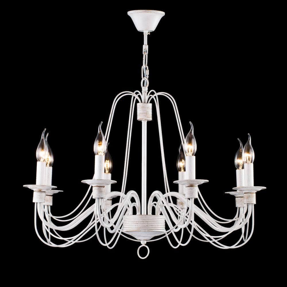 Freya Classic Velia Белый с Золотом Люстра E14 60W FR2046-PL-08-WG — миниатюра 6