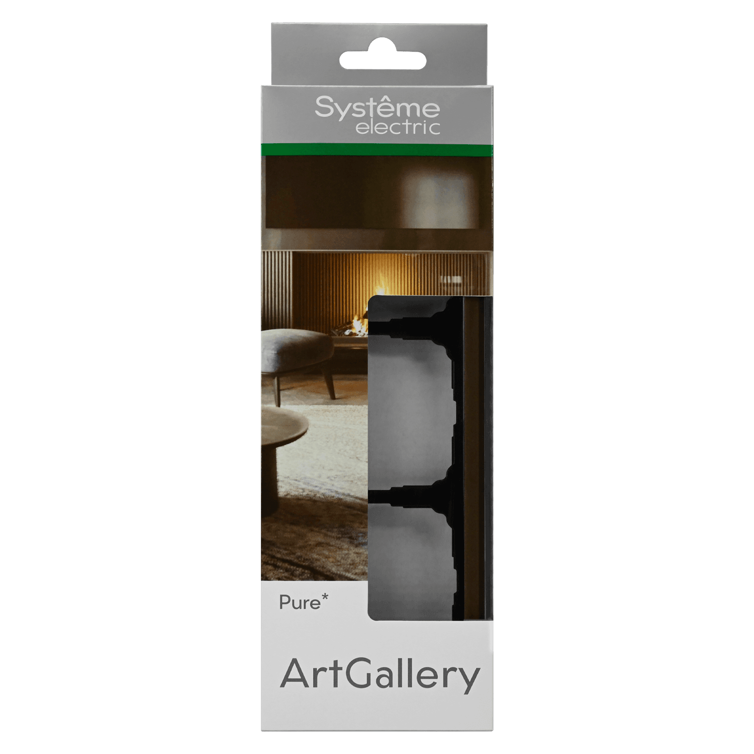 Systeme Electric ArtGallery Pure Органическое стекло Мокко Рамка 3-ая — миниатюра 3