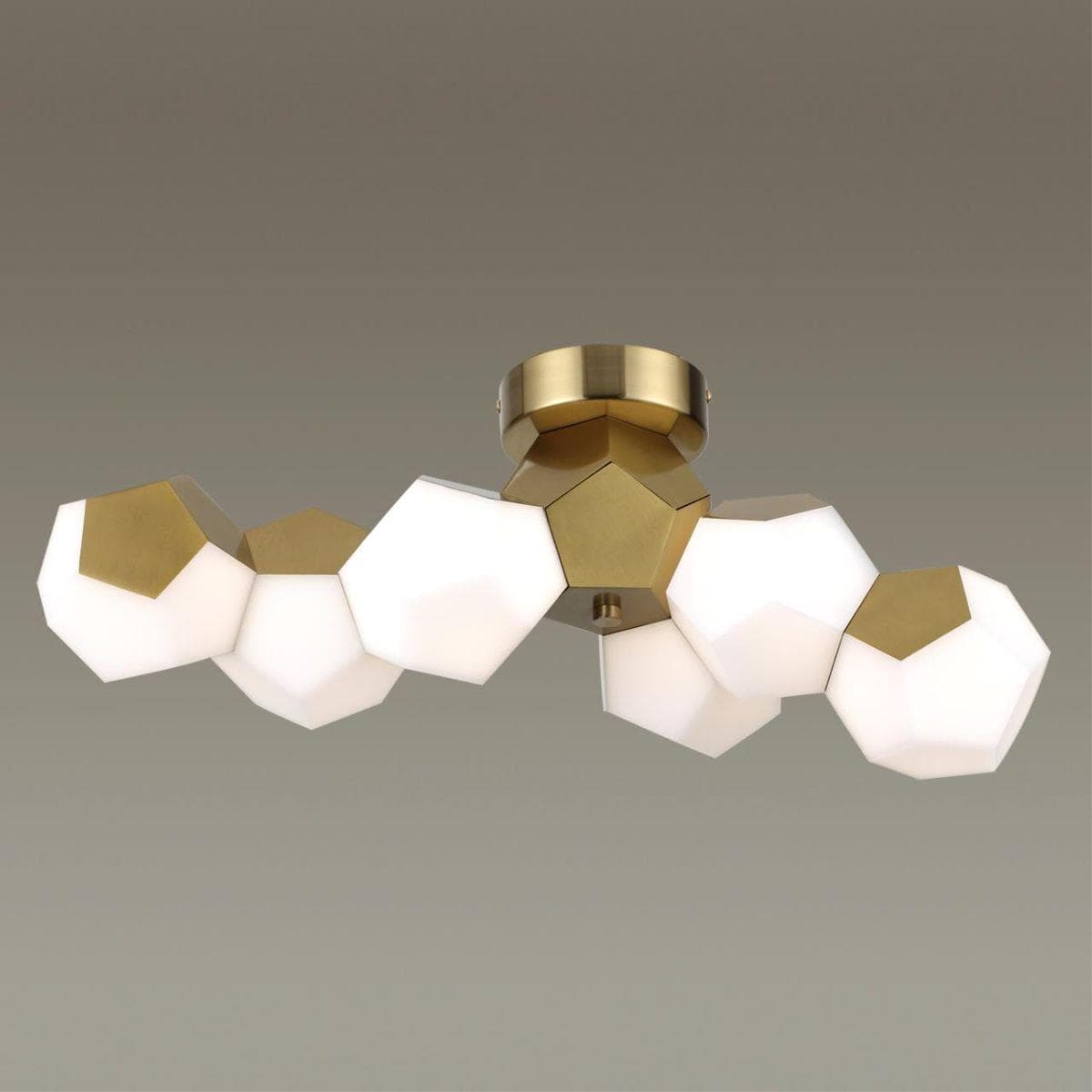 Odeon Light 4305/36CL HIGHTECH ODL22 165 золото Потолочный светильник LED 36W 2160Лм IP20 BINGO — миниатюра 4