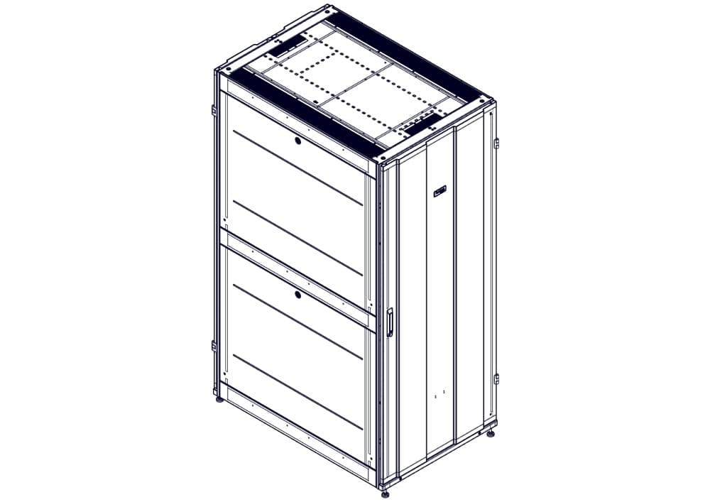 Systeme Electric Шкаф, серия Uniprom, 42U-800/1200, боковые панели 4шт, черный