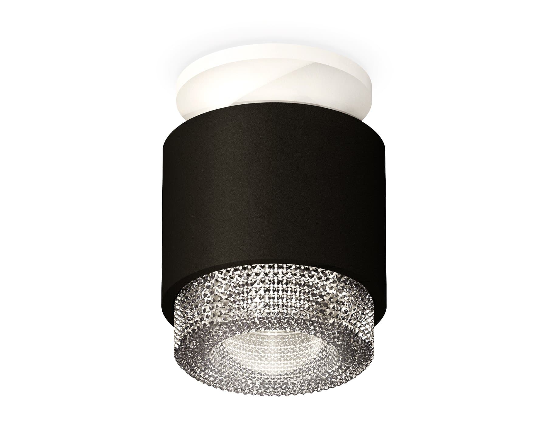 Ambrella Комплект накладного светильника с композитным хрусталем XS7511042 SBK/SWH/CL черный песок/белый песок/прозрачный MR16 GU5.3 (N7925, C7511, N7 — миниатюра 1