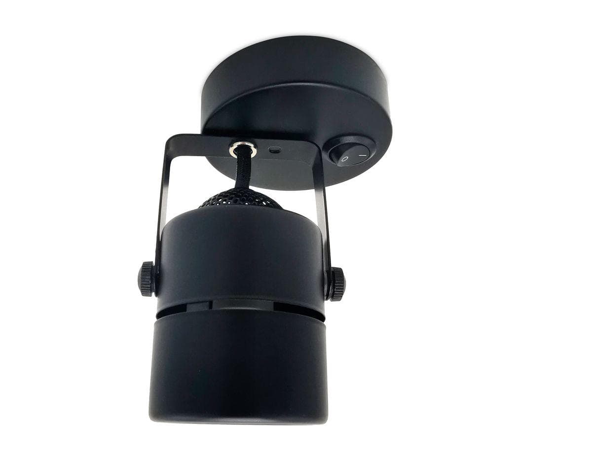 Ambrella Накладной поворотный светильник с выключателем TA102 BK черный GU10 D80*130*D60 — миниатюра 2