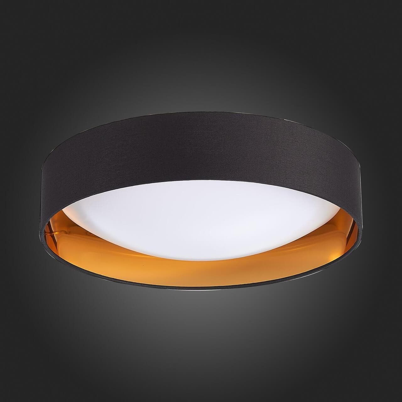 Evoluce SLE201102-01 Светильник потолочный Черный, Золото/Белый LED 1*24W 4000K — миниатюра 4