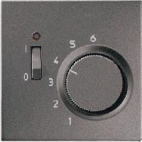 JUNG LS 990 Антрацит Термостат комнатный, 10(4)А TRAL231AN
