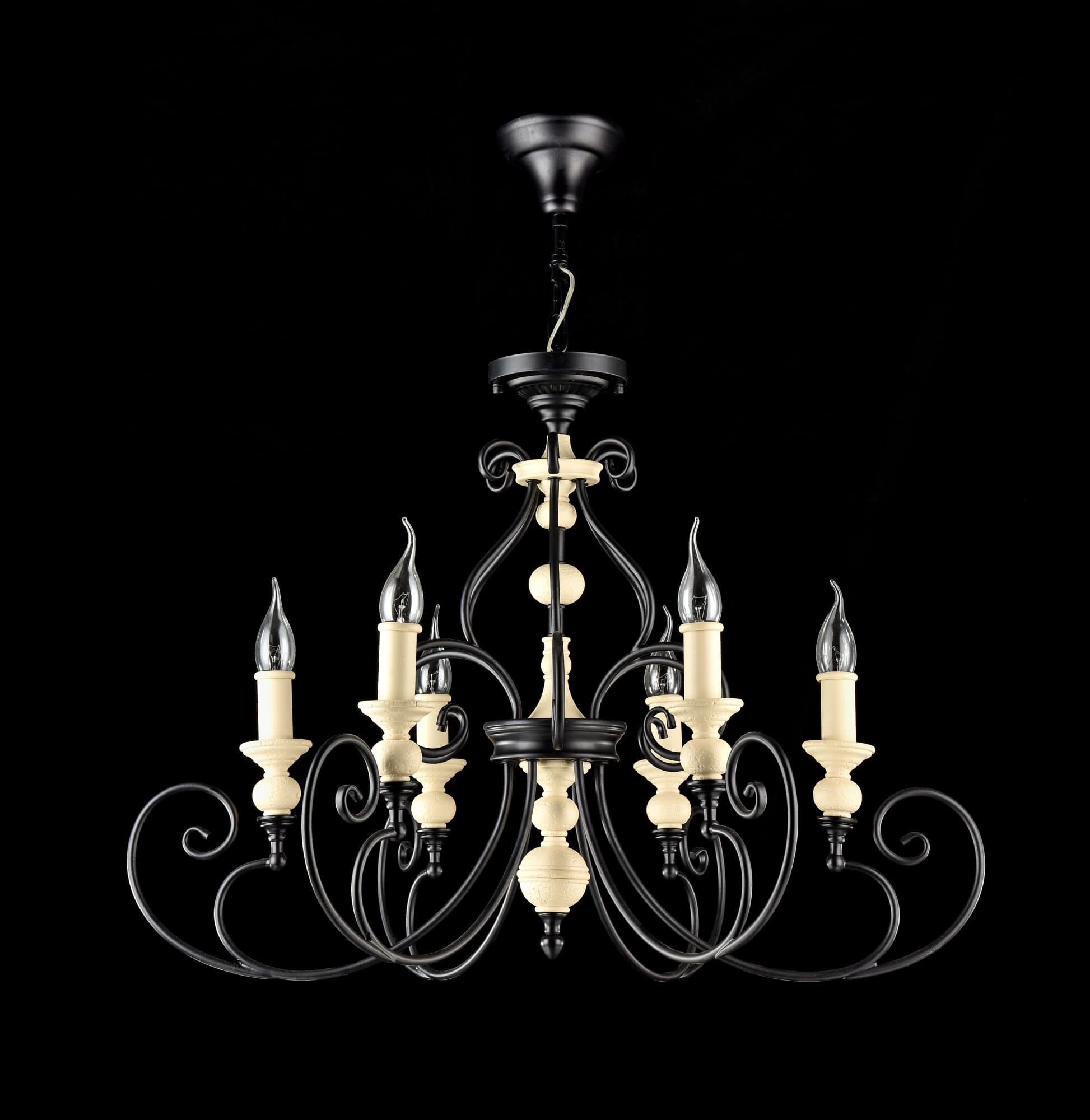 Maytoni House Karina Черный Люстра 6xE14 60W H631-PL-06-B — миниатюра 5