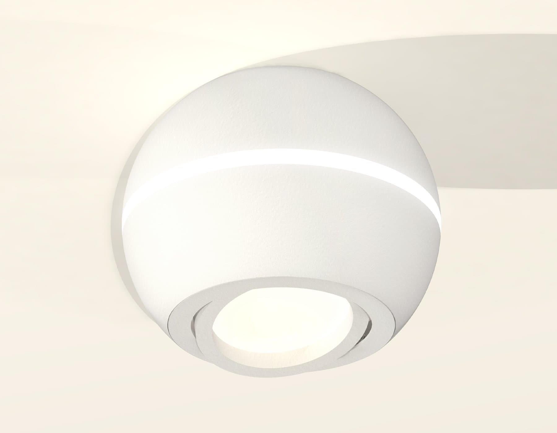 Ambrella Комплект накладного поворотного светильника XS1101020 SWH белый песок MR16 GU5.3 LED 3W 4200K (C1101, N7001) — миниатюра 2