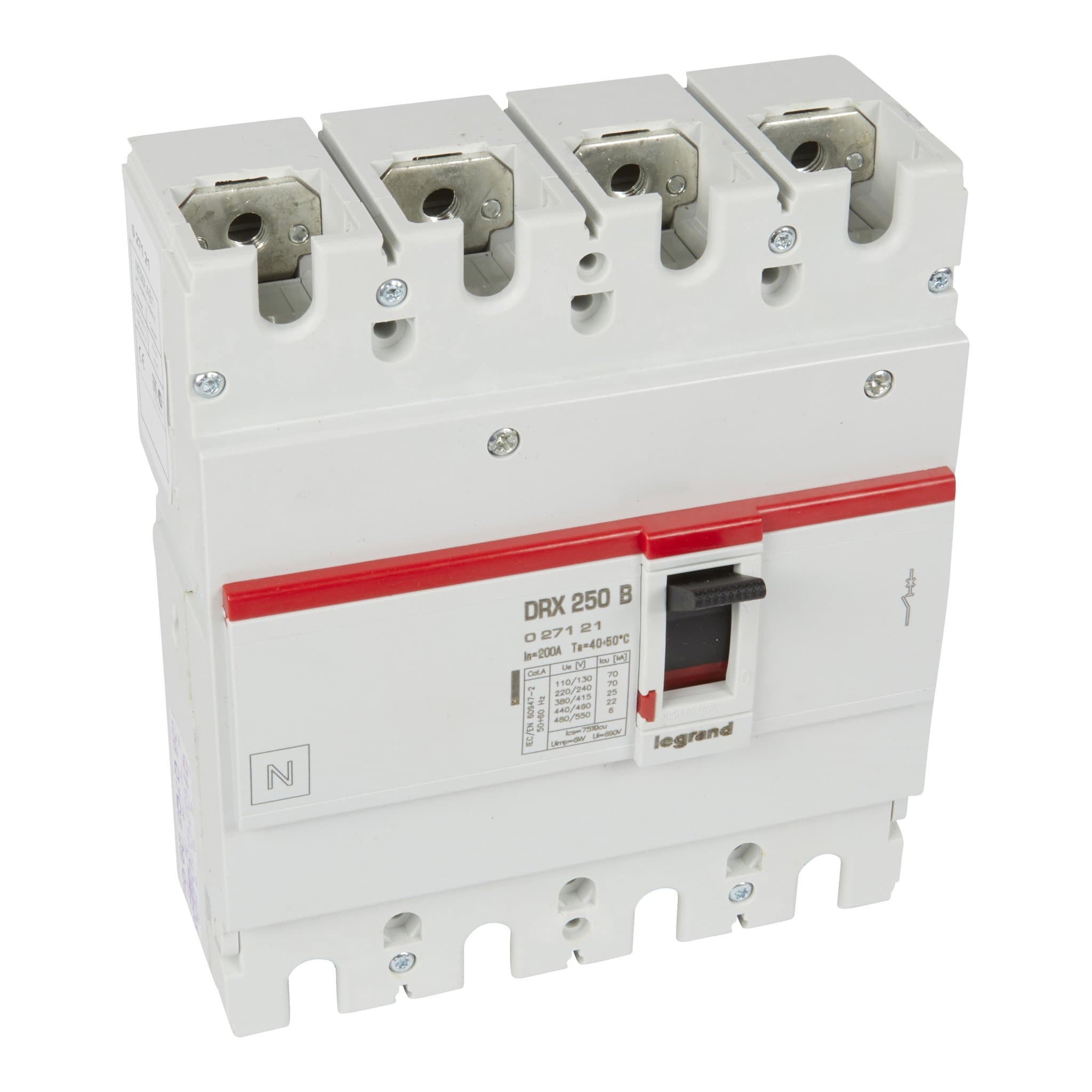 Legrand DRX250 термомагнитный 200A 4П 25KA 027121 — миниатюра 1