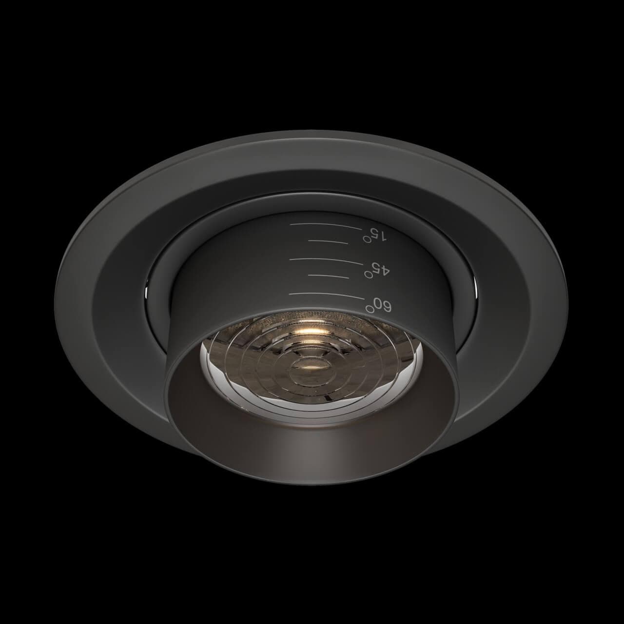 Maytoni Downlight Elem Черный Встраиваемый светильник DL052-L12B3K — миниатюра 6