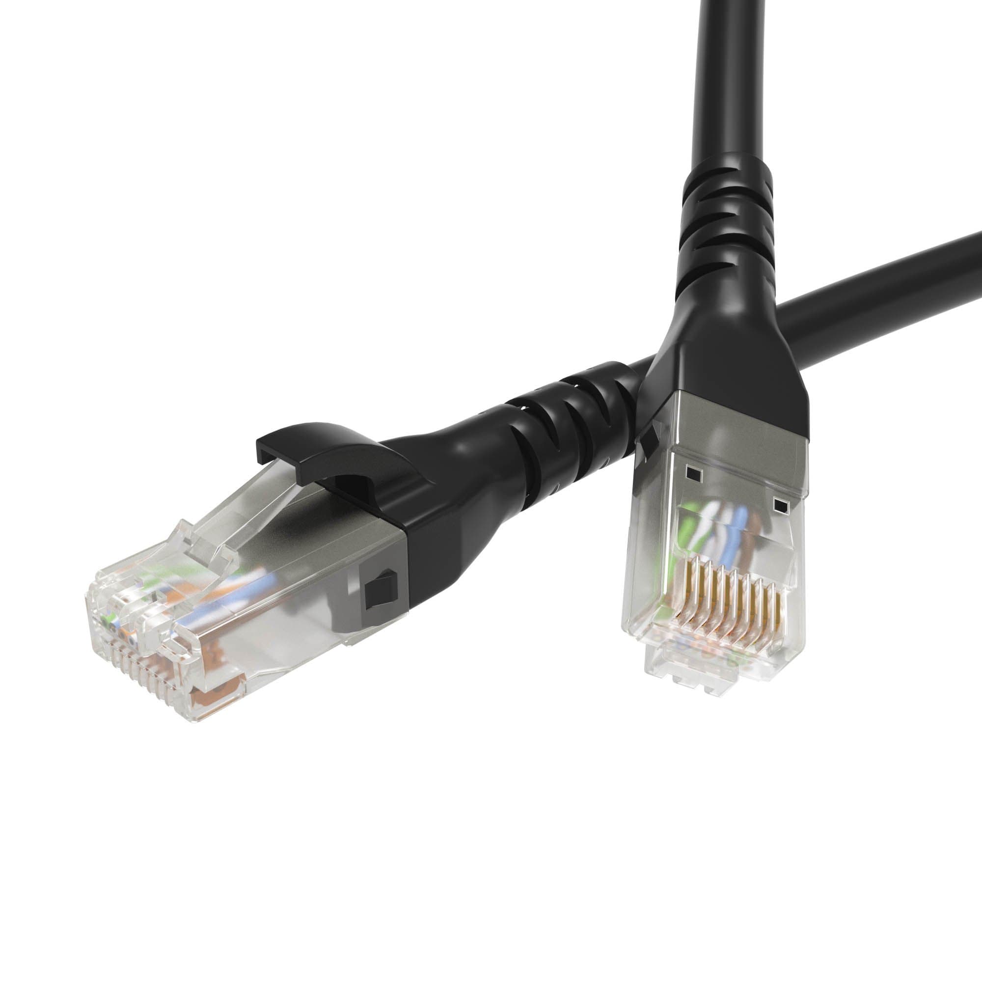 DKC Патч-корд неэкранированный CAT6 U/UTP 4х2, LSZH, черный, 5.0м