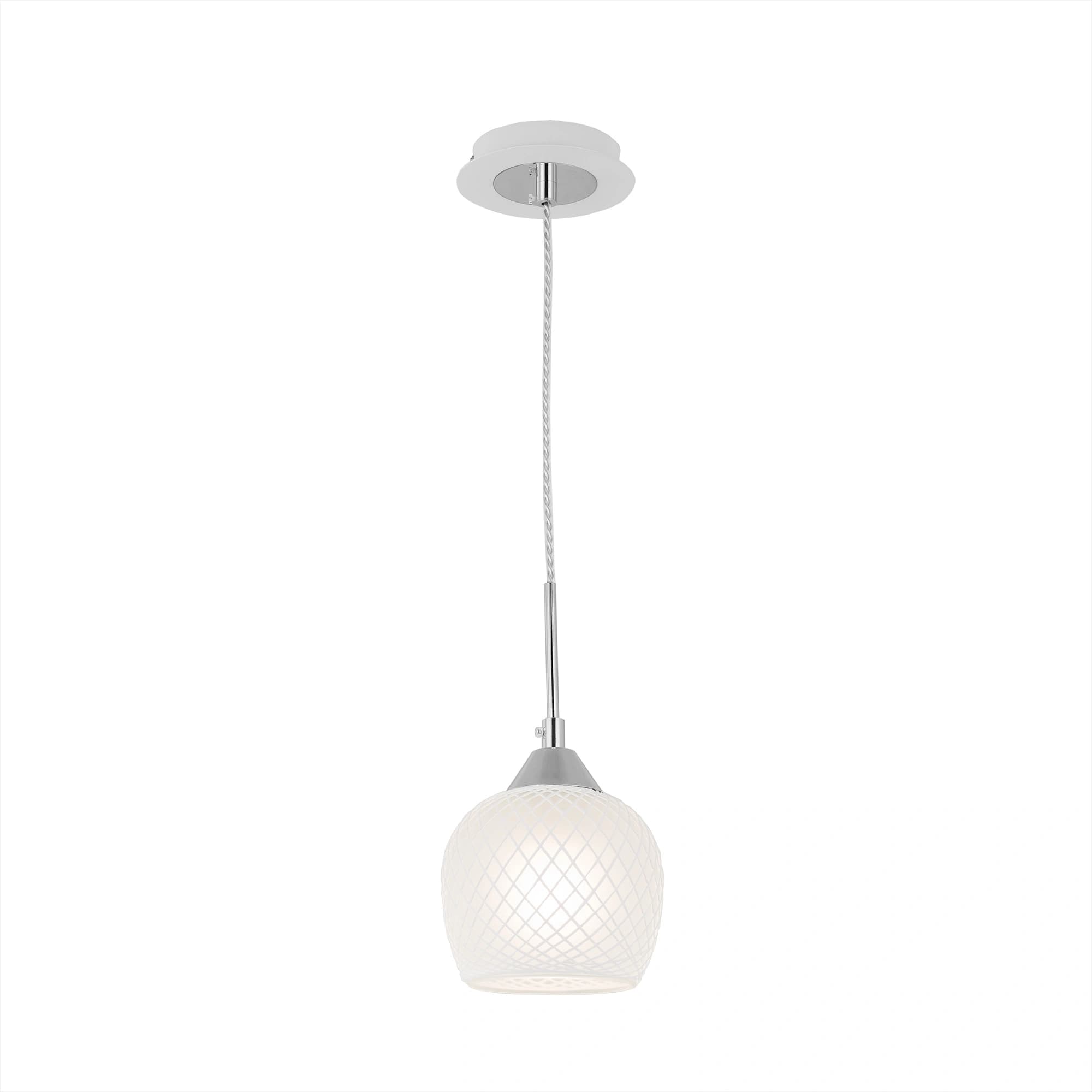 Citilux CL171111 Сюзи Белая+Хром Светильник Подвес