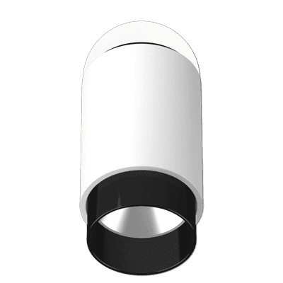 JUNG Светодиодный прожектор (тёплое диммирование) Plug & Light, чёрный+белый PLS1WD05WWSW