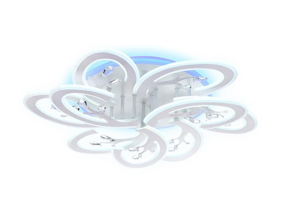 Ambrella Потолочный светодиодный светильник с пультом FA513/6+3 WH белый 216W 680*650*120 (ПДУ РАДИО 2.4G) — миниатюра 2