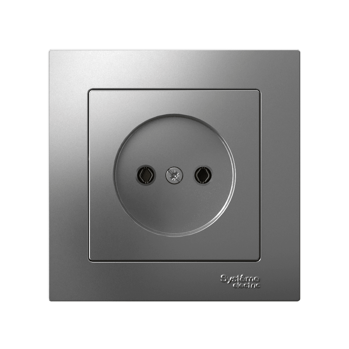 Systeme Electric AtlasDesign Сталь Розетка без заземления, 16А, в сборе, быстрозажим. клем. — миниатюра 4