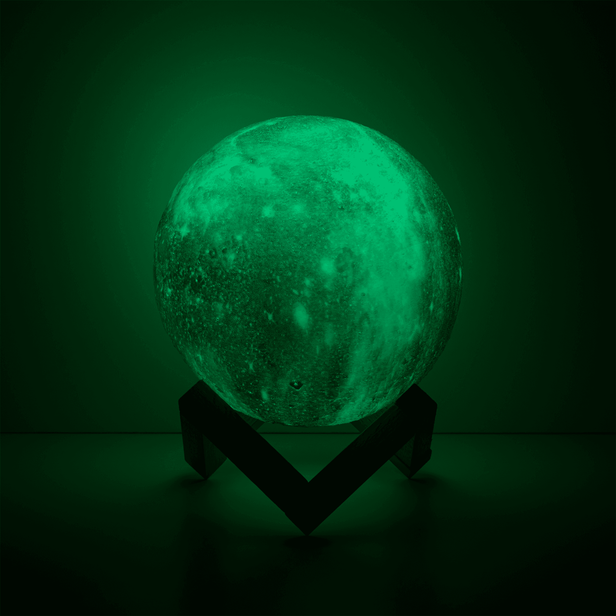 Gauss Светильник настольный NN003 3D Луна 1W RGB 5V Li-ion 450mA D15см цветной c пультом LED 1/6/12 — миниатюра 8