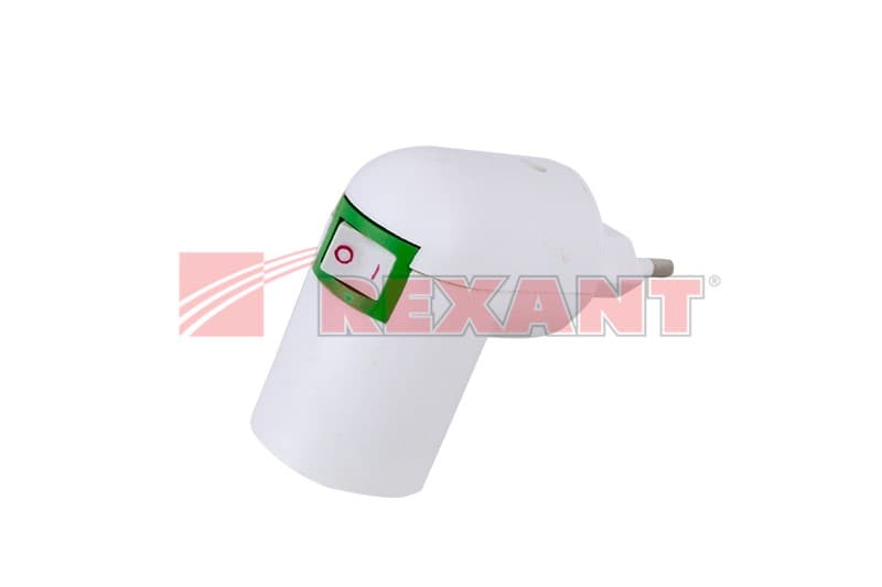 Переходник цокольный AC 220V-E14 с выключателем Rexant 11-8883 — миниатюра 2