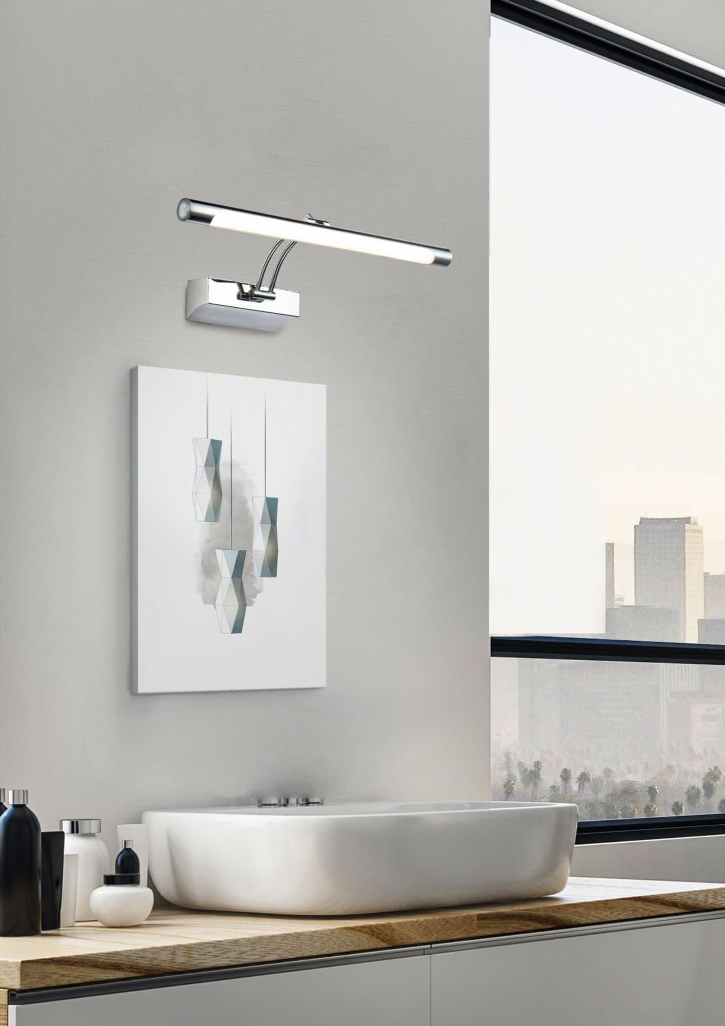 Maytoni Modern Fino Хром Подсветка LED 12W 860Лм MIR003WL-L12CH — миниатюра 4
