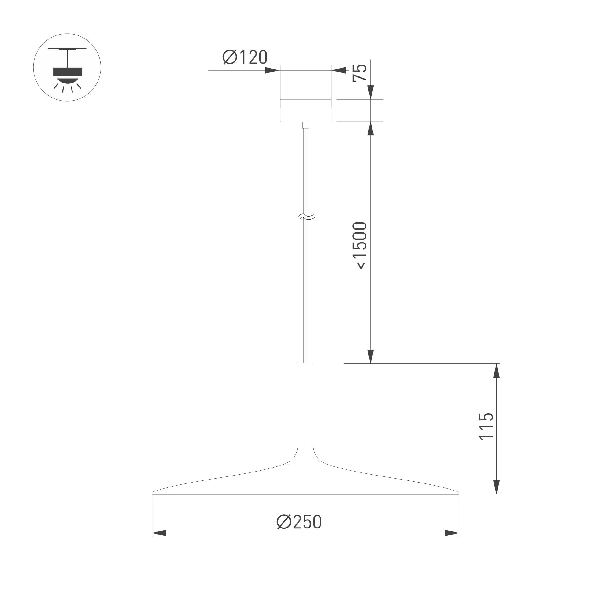 Arlight Светильник SP-FIORE-R250-8W Warm3000 (WH, 120 deg, 230V) (IP20 Металл, 3 года) 035953 — миниатюра 4