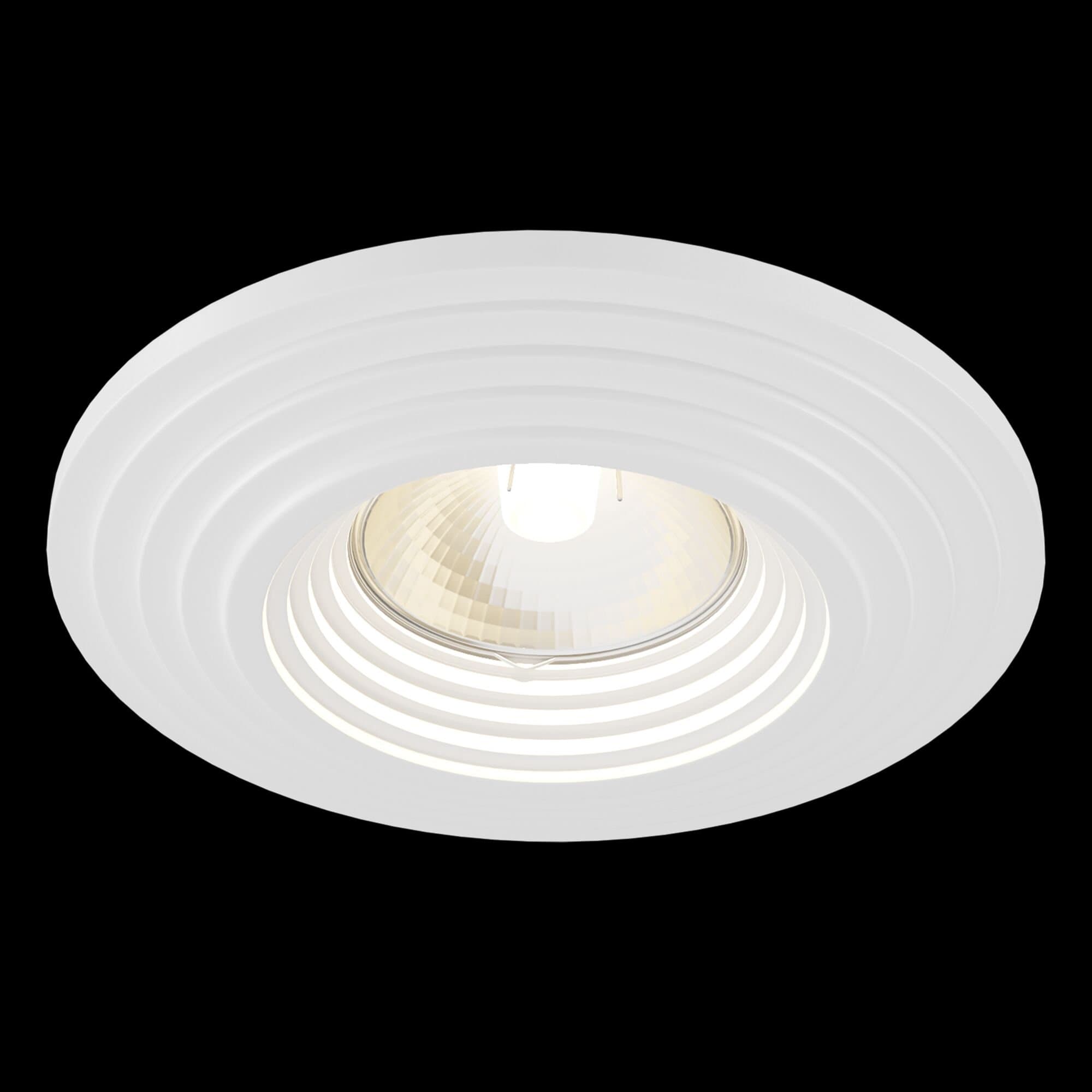 Maytoni DownLight Gyps Белый Встроенный светильник 1xGU10 35W DL004-1-01-W — миниатюра 6