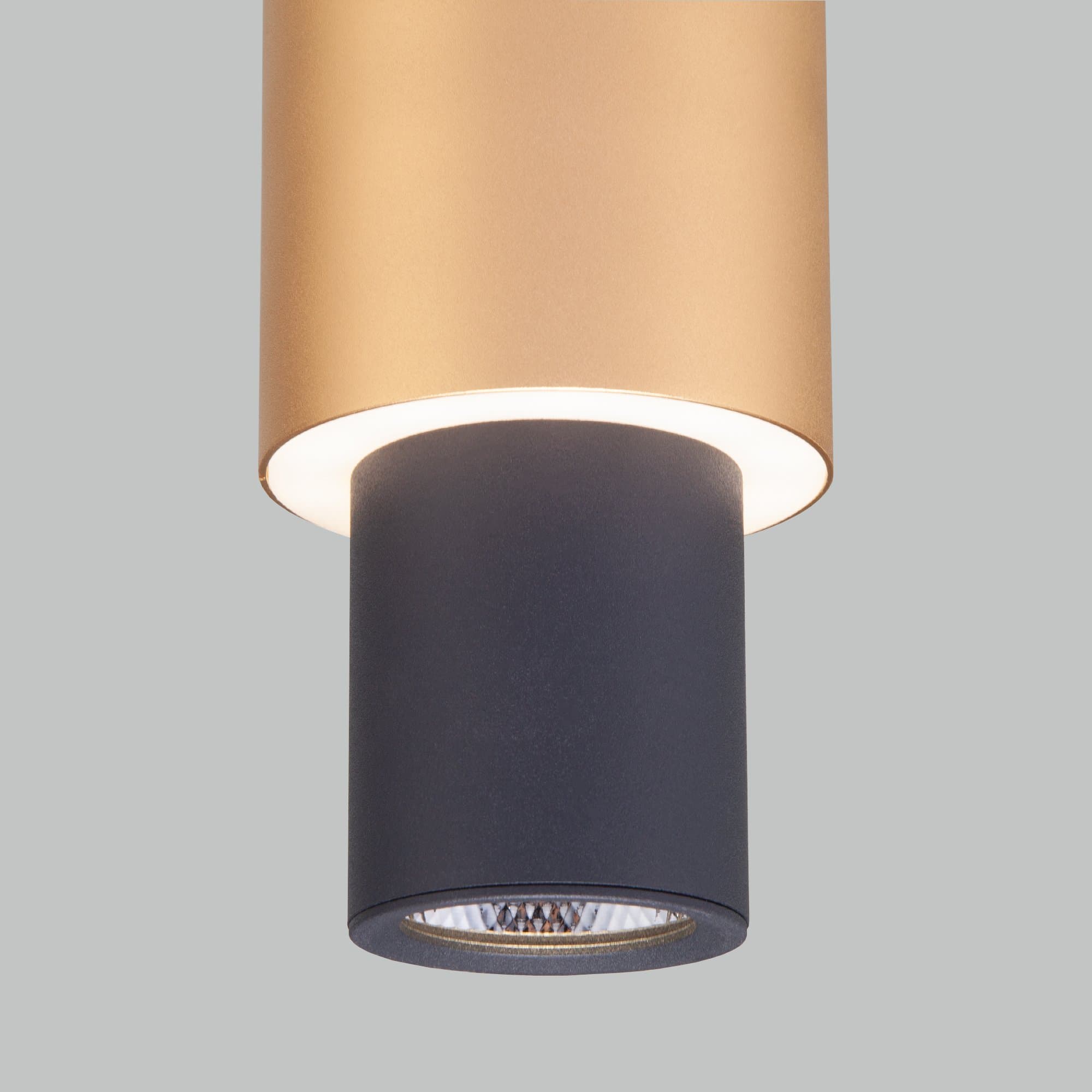 Eurosvet 50204/1 LED Светильник подвесной черный/матовое золото a051714 — миниатюра 2