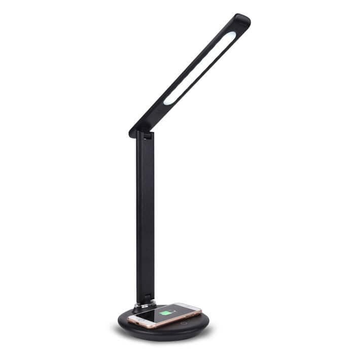 Ambrella Светодиодная настольная лампа с беспроводной зарядкой DE521 BK черный LED 3000-6400K 8W