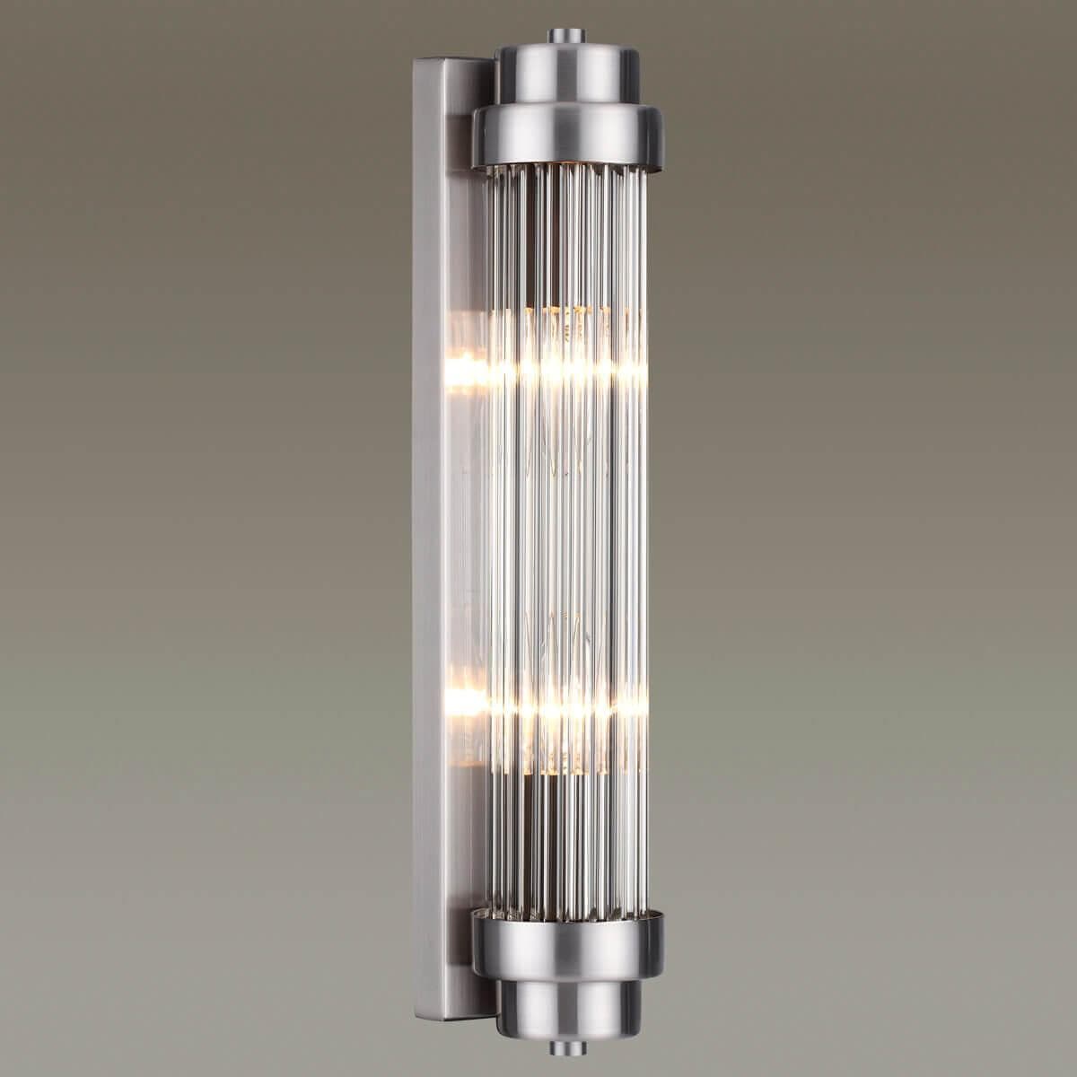 Odeon Light 4823/2W WALLI ODL21 505 никель/прозрачный Настенный светильник E14 2х40W LORDI — миниатюра 4