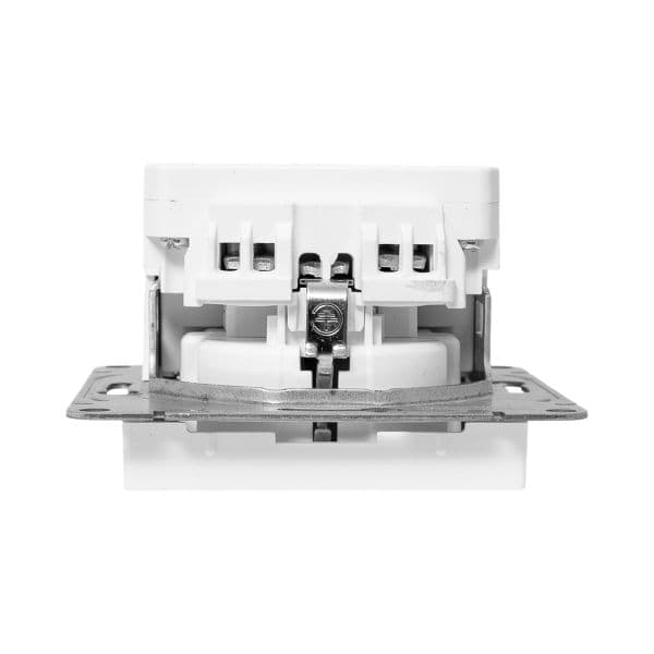 EKF Механизм розетки с USB-A+С - 2шт, 16А, с заземлением, со шторками, алюминий Эпика — миниатюра 9