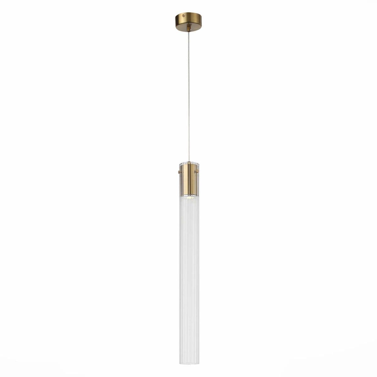 ST LUCE  SL1229.313.01 Подвес Латунь/Прозрачный GU10 1*5W