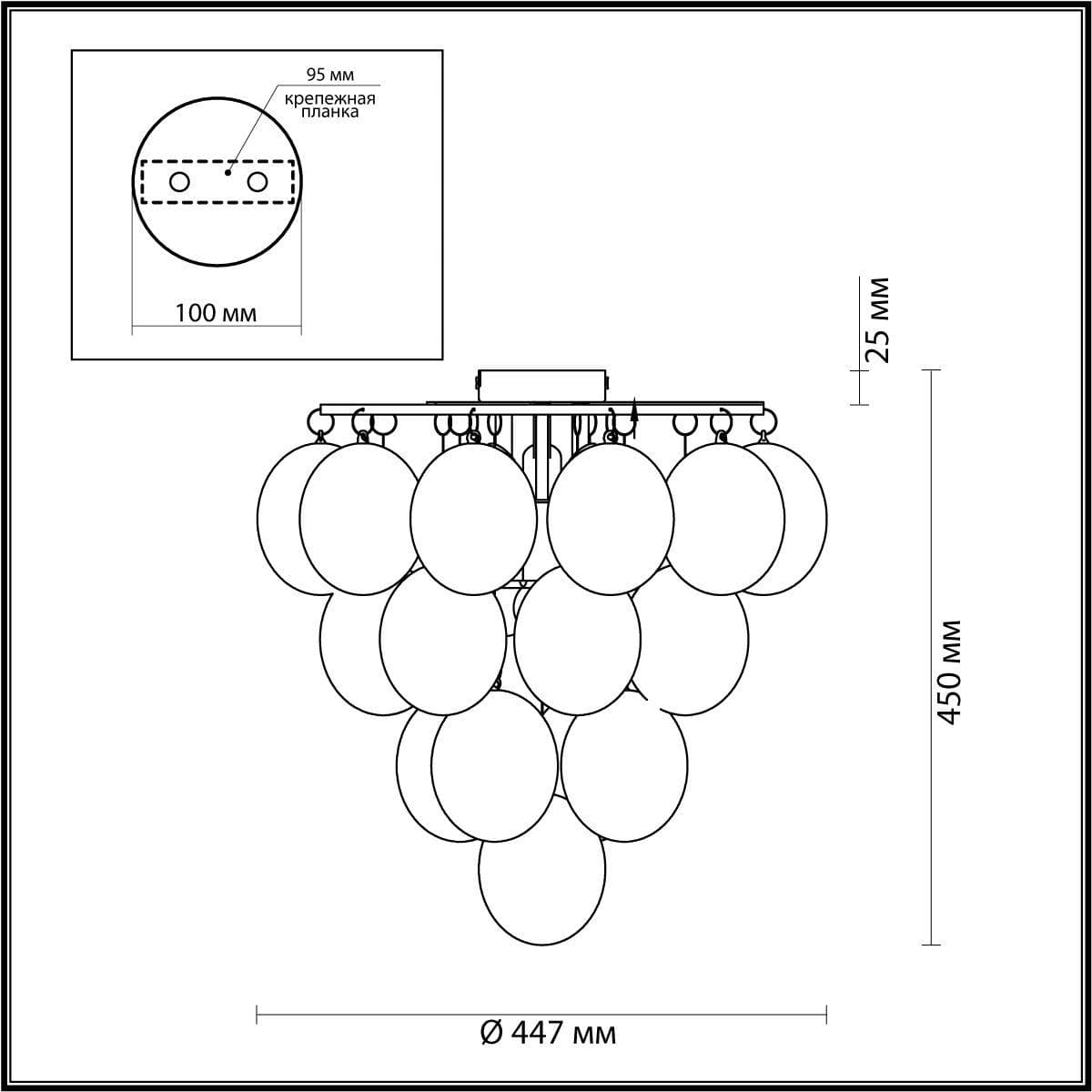 Odeon Light Потолочный светильник  Grape 4797/6C — миниатюра 4
