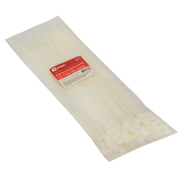 EKF Basic Хомут нейлоновый (7,2х400) (100шт.) — миниатюра 3