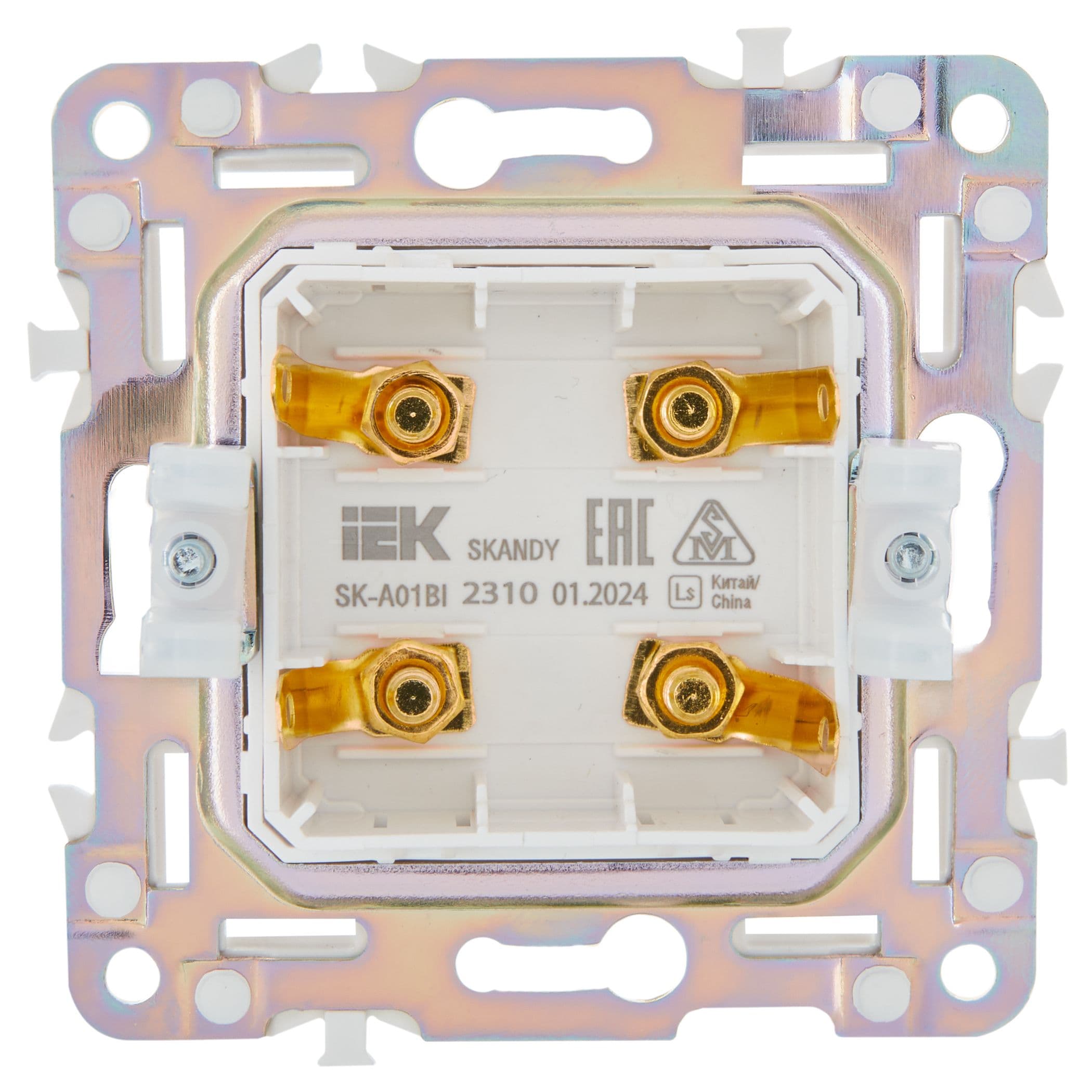 IEK SKANDY Черный Аудиорозетка 4-ая SK-A01Bl — миниатюра 3