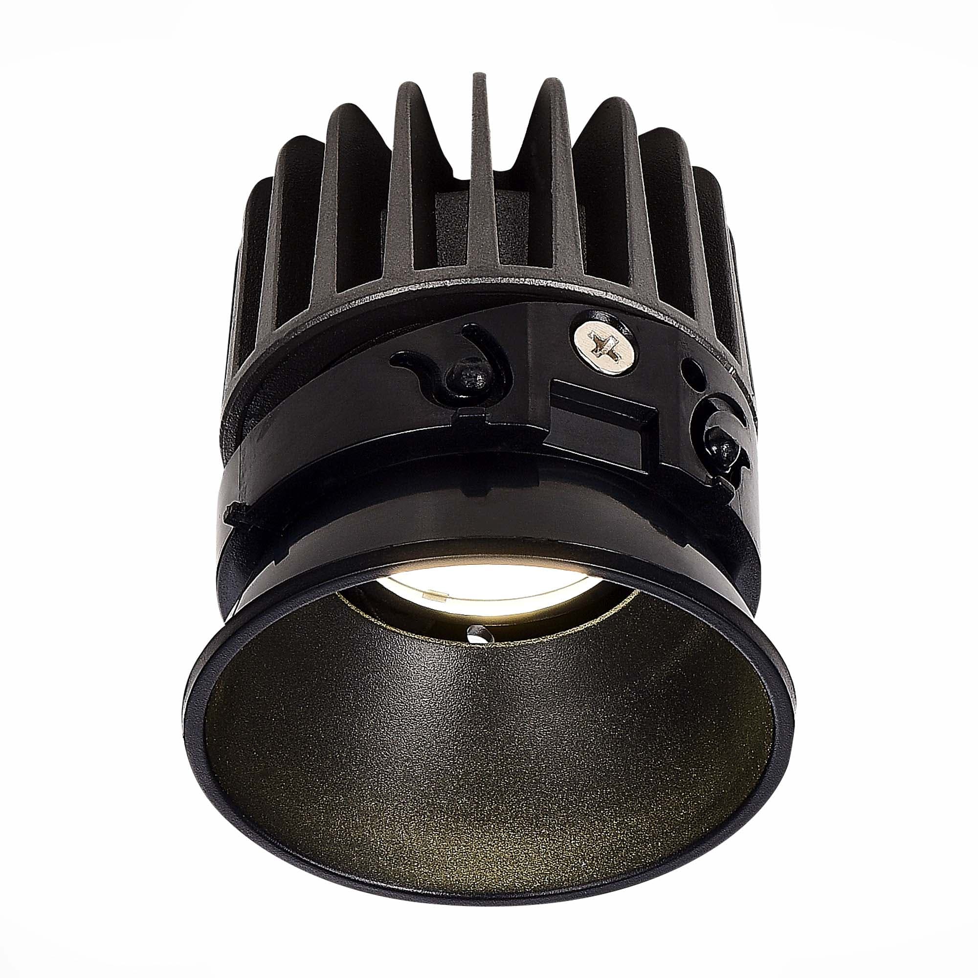 ST LUCE ST851.438.12 Светодиодный модуль Черный LED 1*12W 3000K 960Lm Ra90 36° IP20 D69xH70 220-240V