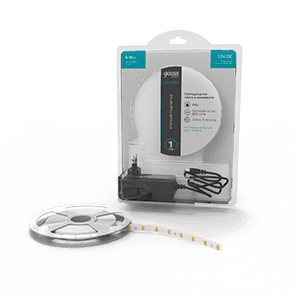 Gauss Лента Basic в комплекте 12V 6W/m 600lm/m 4000 IP65 LED 5m 1/80 BT014 — миниатюра 1
