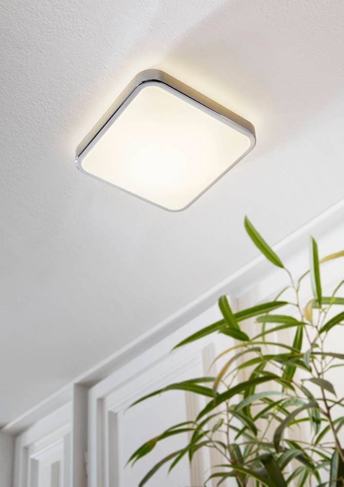 Eglo Светильник LED настенно-потолочный MANILVA 1, 16W(LED), 290х290, сталь, хром/пластик, белый 96229 — миниатюра 2