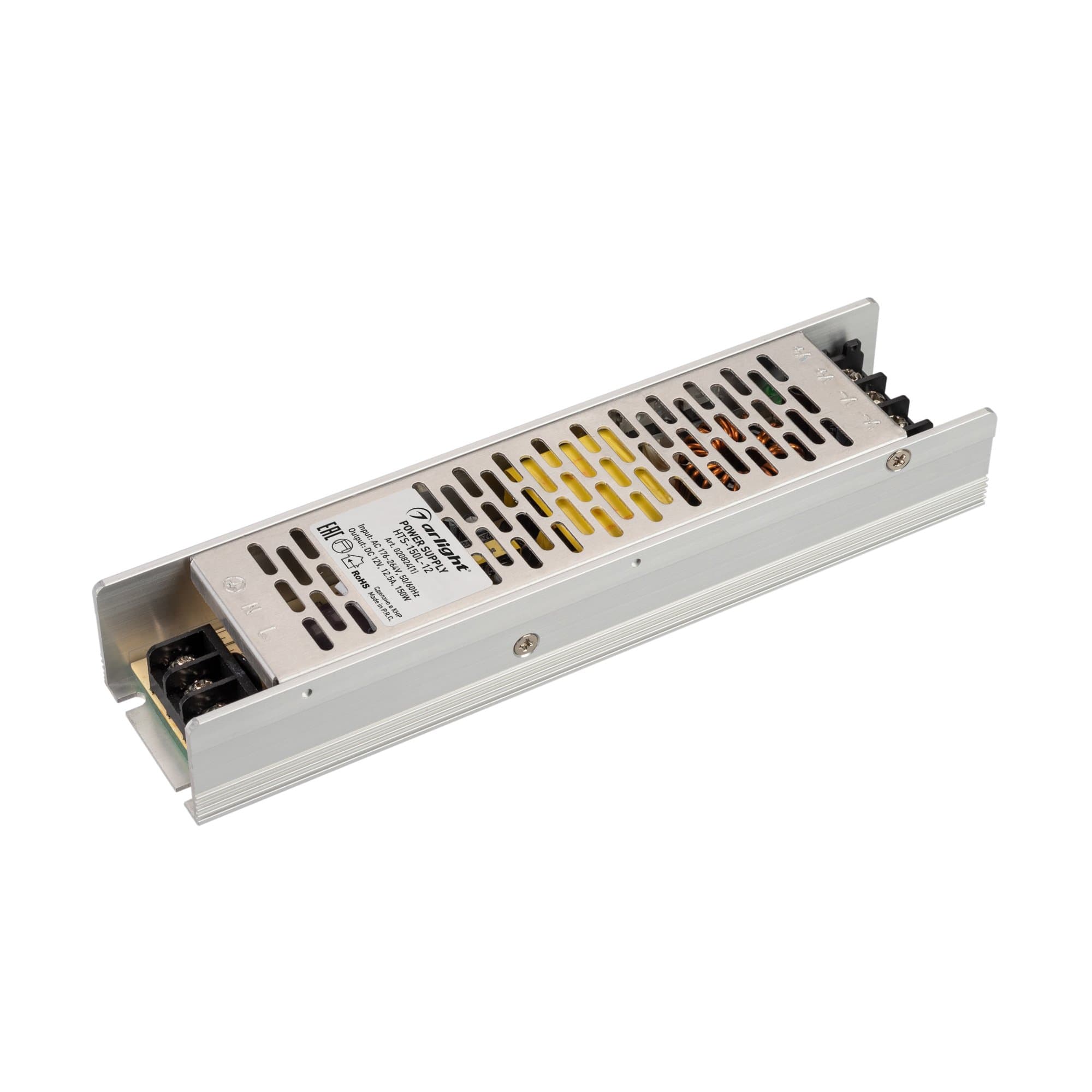 Arlight Блок питания HTS-150L-12 (12V, 12.5A, 150W) (IP20 Сетка, 3 года) 020824(1) — миниатюра 2