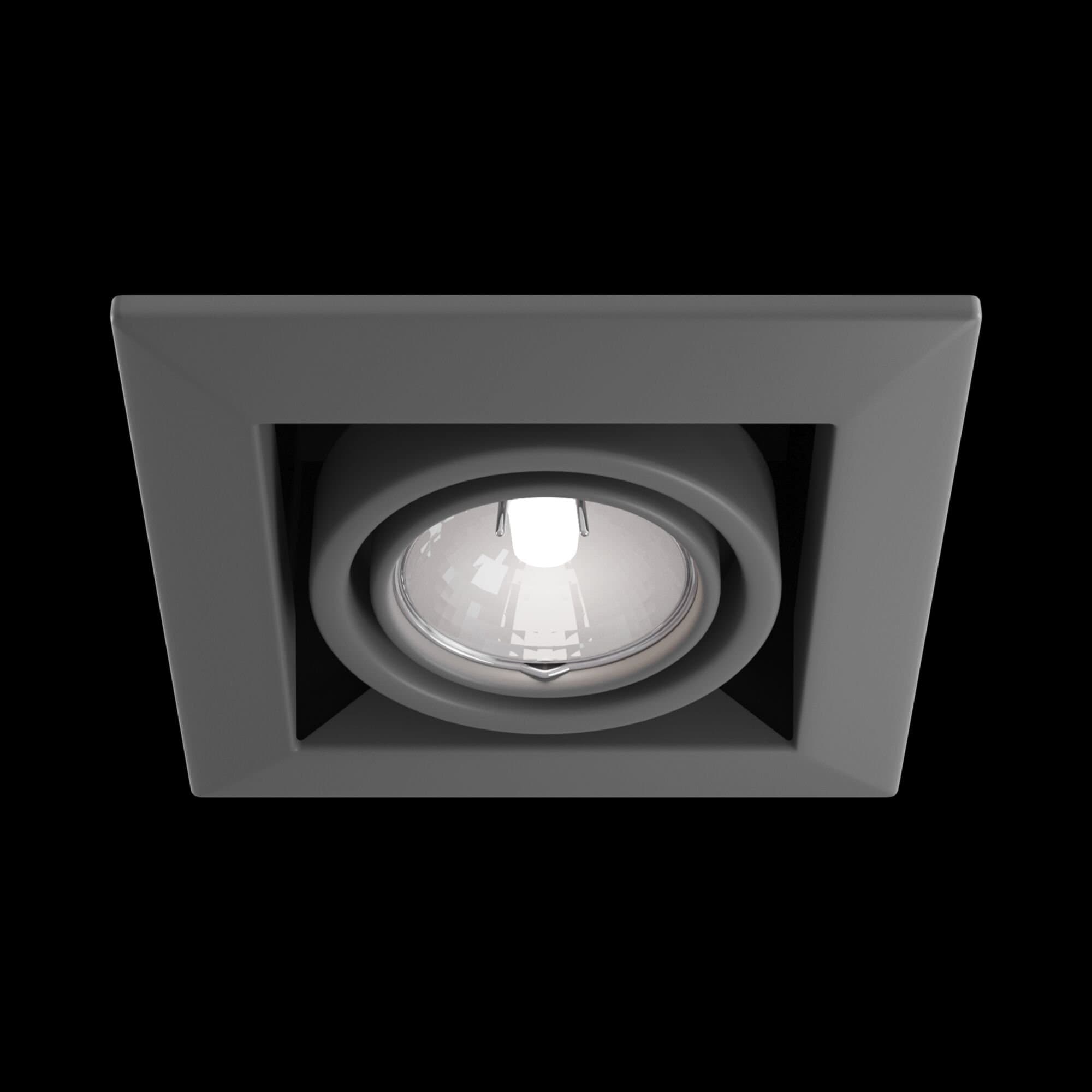 Maytoni DownLight Metal Серый Встроенный светильник 1xGU10 50W DL008-2-01-S — миниатюра 4