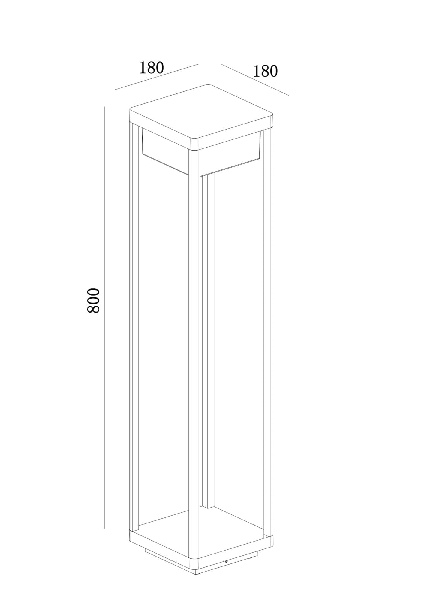 Maytoni Outdoor Baker Street Ландшафтный светильник Черный O021FL-L10B3K — миниатюра 2
