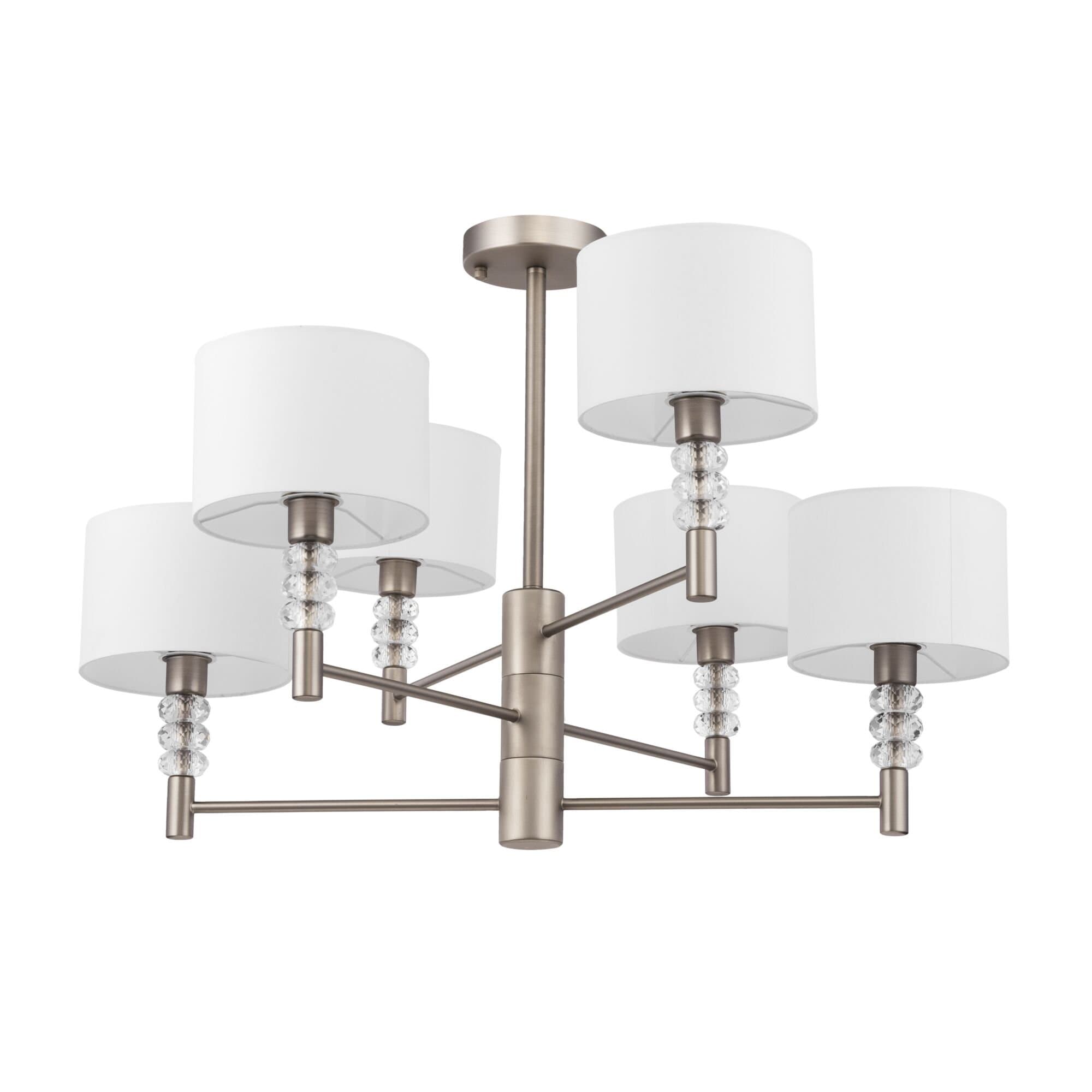 Maytoni Modern Lincoln Никель Люстра 6xE14 40W MOD527PL-06N — миниатюра 7
